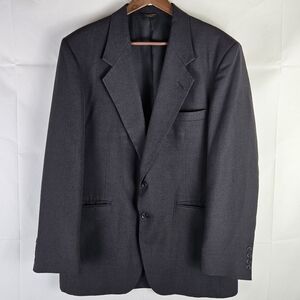 Farah Black Suit Coat Blazer Jacket Sz 42R Elegant Formal Cocktail Party Winter